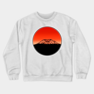 Mt St Helens Sunset Crewneck Sweatshirt